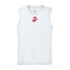 Eagle Globe & Anchor- Red Logo Sleeveless Performance Shirt - WHITE