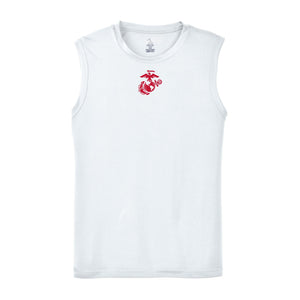 Eagle Globe & Anchor- Red Logo Sleeveless Performance Shirt