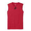 Eagle Globe & Anchor- Black Logo Sleeveless Performance Shirt - RED
