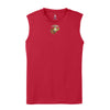 Eagle Globe & Anchor- Gold and Silver Logo Sleeveless Performance Shirt - RED