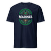 United States Marines Shamrock Oval T-Shirt - NAVY