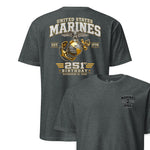 251st USMC Birthday Gold & Silver T-Shirt