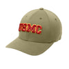 USMC 3D Embroidered Patch Flexfit Structured Hat - COYOTE BROWN
