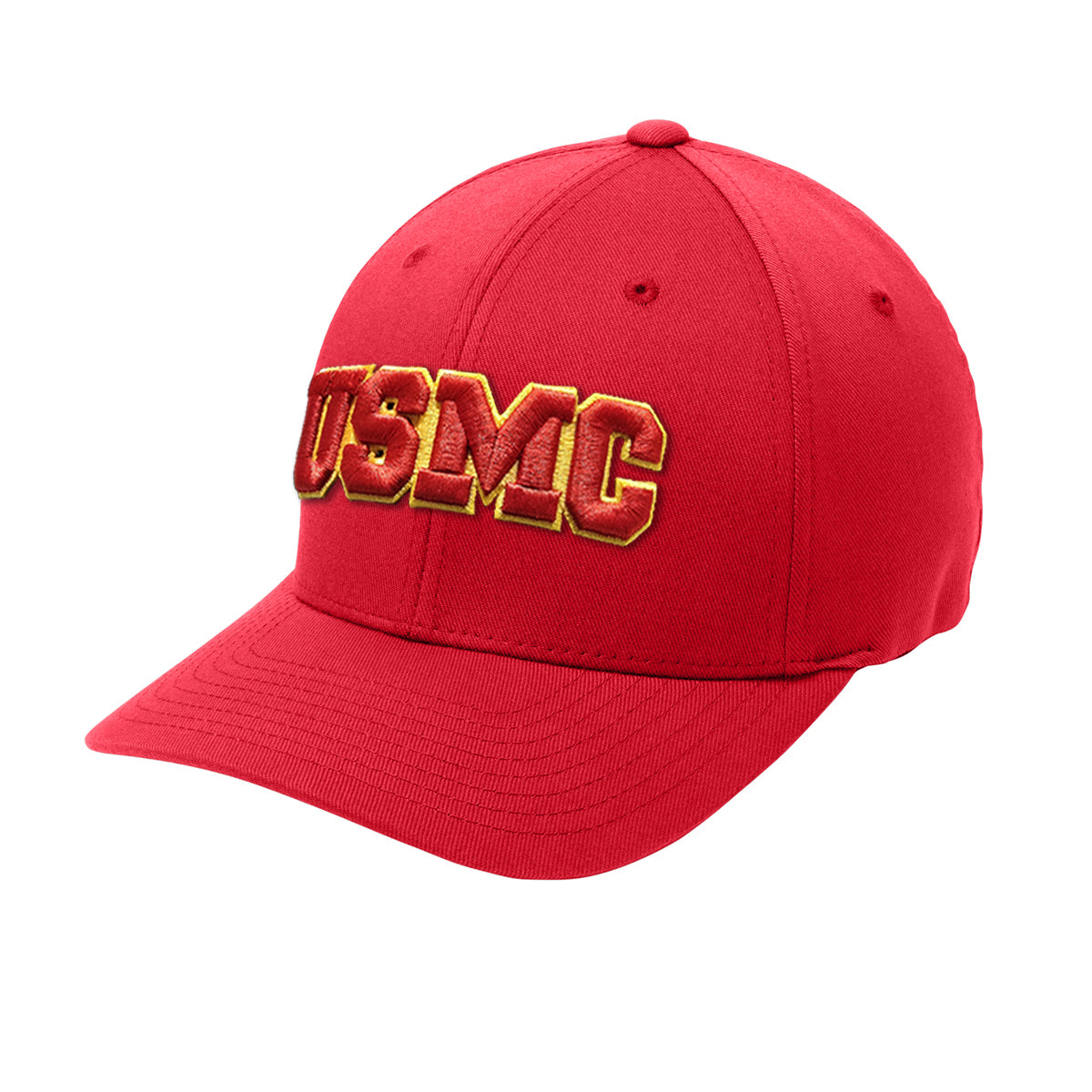 FlexFit USMC 3D Embroidered Patch Structured Hat