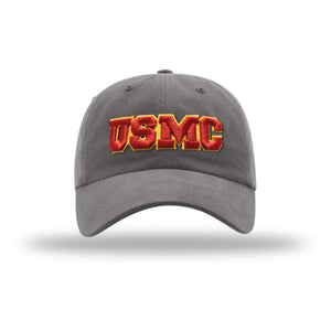 USMC 3D Embroidered Patch Unstructured Dad Hat