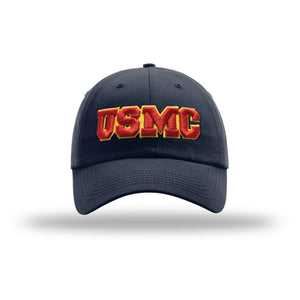 USMC 3D Embroidered Patch Structured Hat