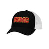 USMC 3D Embroidered Patch Structured Trucker Hat - BLACK/WHITE