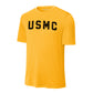 USMC Arch Black Performance T-Shirt