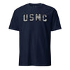 USMC Arch Blackout Woodland Camo T-Shirt - NAVY