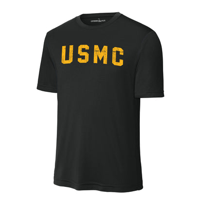 USMC Arch Gold Performance T-Shirt