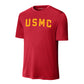 USMC Arch Gold Performance T-Shirt