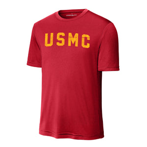 USMC Arch Gold Performance T-Shirt