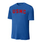 USMC Arch Red Performance T-Shirt
