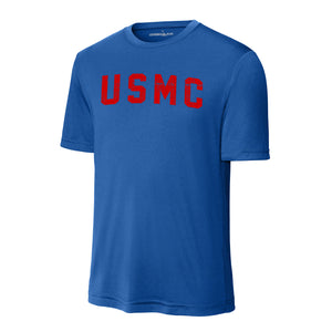 USMC Arch Red Performance T-Shirt