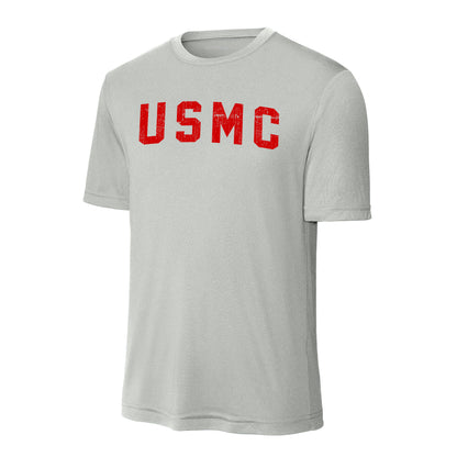 USMC Arch Red Performance T-Shirt
