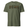USMC Arch Woodland Marpat Camo T-Shirt - OD GREEN