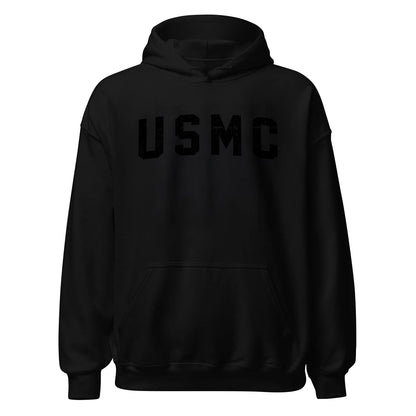 USMC Black Arch Hoodie