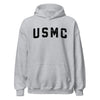 USMC Black Arch Hoodie - HEATHER GRAY