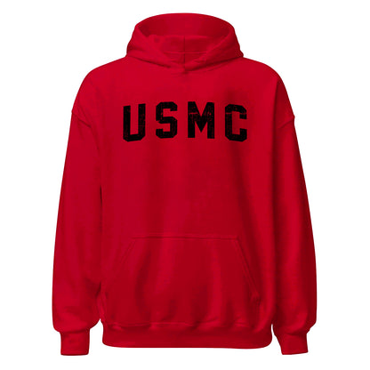 USMC Black Arch Hoodie