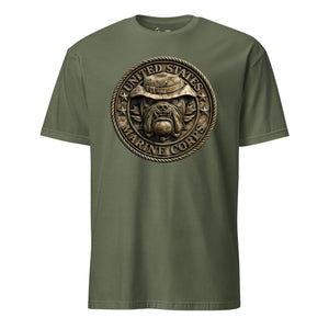 USMC Bulldog Desert Boonie Hat T-Shirt