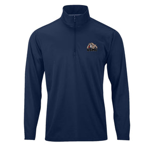 USMC Bulldog Performance Quarter Zip Pullover