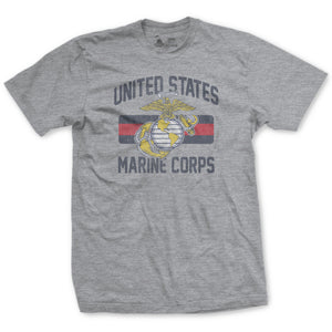 USMC Vinatge EGA Classic Blood Stripe T-Shirt