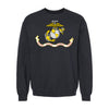 USMC Flag Crewneck Sweatshirt - Black