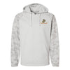 USMC Flag Camo Fleece Performance Hooded Sweatshirt - GREY