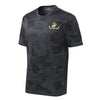 Camohex USMC Flag Left Chest Performance T-Shirt - CAMOHEX IRON GREY