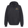 USMC Flag Embroidered Hoodie - Black