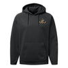 USMC Flag Performance Fleece Hooded Sweatshirt - BLACK