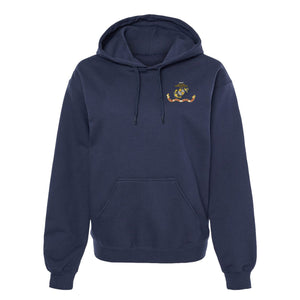 USMC Flag Embroidered Hoodie