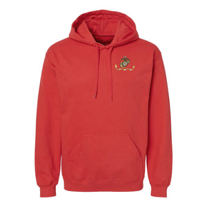 USMC Flag Embroidered Hoodie