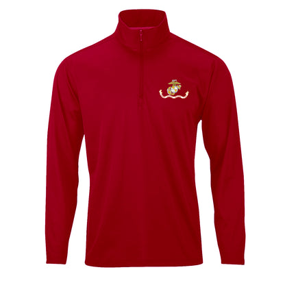 USMC FLAG Performance Quarter Zip Pullover