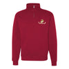 USMC Flag Quarter Zip Sweatshirt - RED