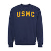 USMC Gold Arch Crewneck Sweatshirt - Navy