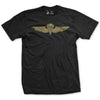 USMC Jump Wings T-Shirt - BLACK