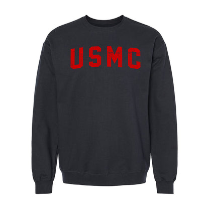 USMC Red Arch Crewneck Sweatshirt