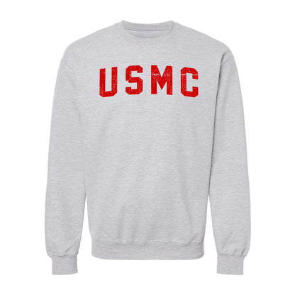 USMC Red Arch Crewneck Sweatshirt