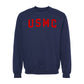 USMC Red Arch Crewneck Sweatshirt