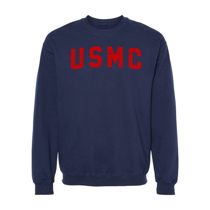 USMC Red Arch Crewneck Sweatshirt