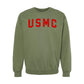 USMC Red Arch Crewneck Sweatshirt