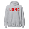 USMC Red Arch Hoodie - HEATHER GRAY
