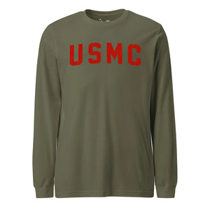 USMC Red Arch Olive Drab Holiday Special Edition Longsleeve T-Shirt