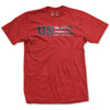 USMC Rivet Flag T-Shirt - RED