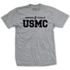 USMC Semper Fidelis T-Shirt - HEATHER GREY