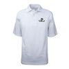 Subdued USMC Flag Performance Polo Shirt - WHITE