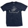 USMC Shadow Flag T-Shirt - NAVY