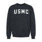 USMC White Arch Crewneck Sweatshirt