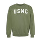 USMC White Arch Crewneck Sweatshirt